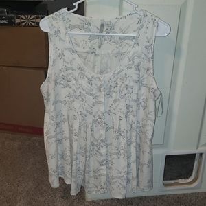 Lauren conrad LC pleated fox tank blouse